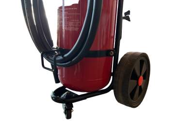 MBS-FIRE (MBK) 50kg Pulver Dauerdruck Feuerlöscher fahrbar DIN EN 1866 - Löschwagen